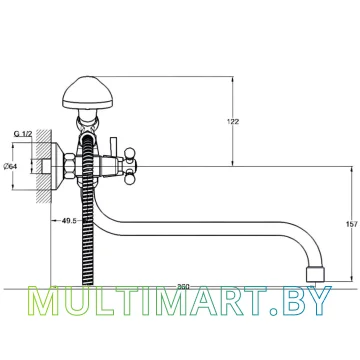 Смеситель Econoce EC0492 картинка 2